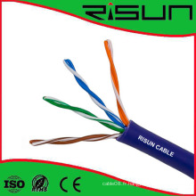 ETL / CE / RoHS / ISO 24AWG Câble réseau UTP Cat5e avec veste en PVC